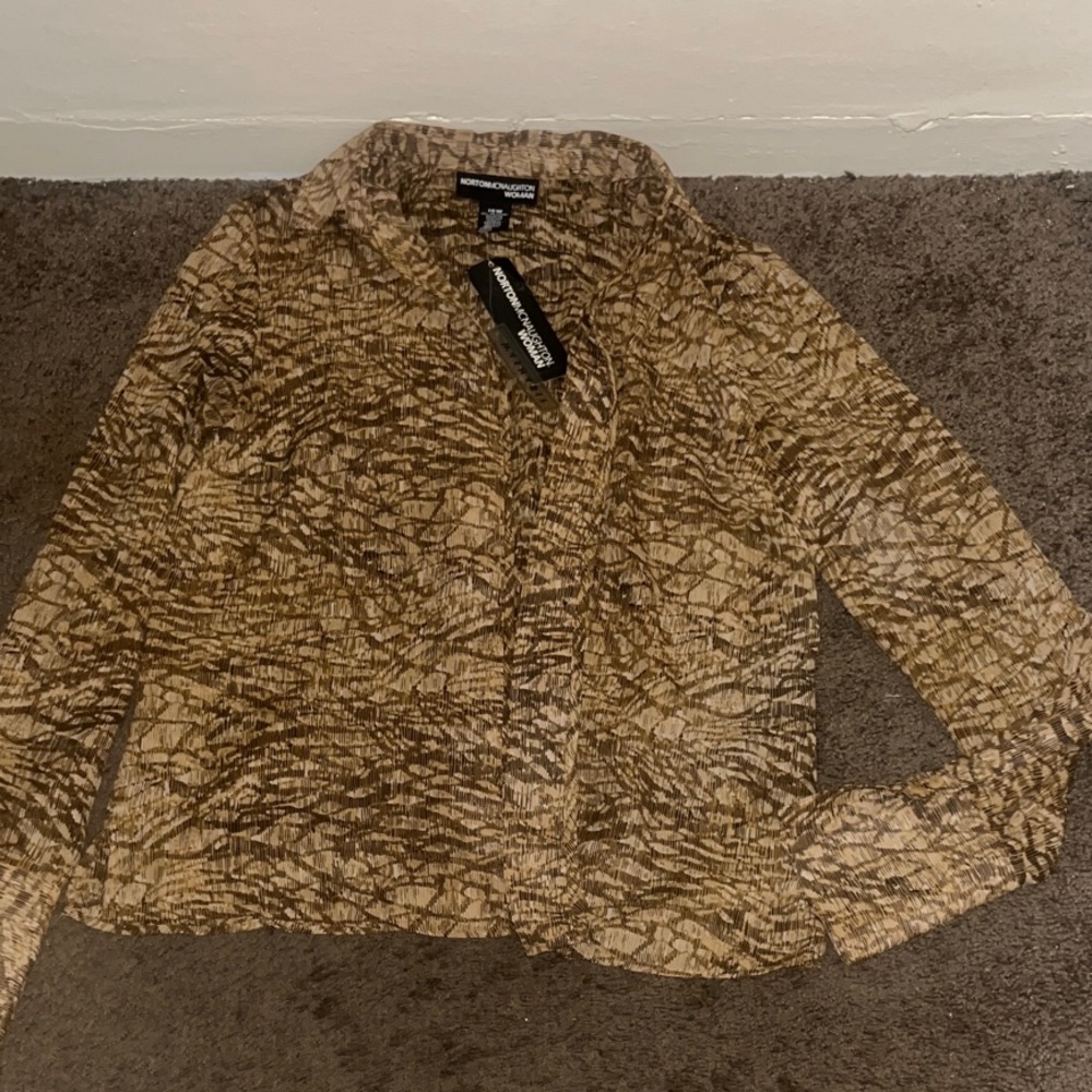 Norton McNaughton Tan Patterned Jacket